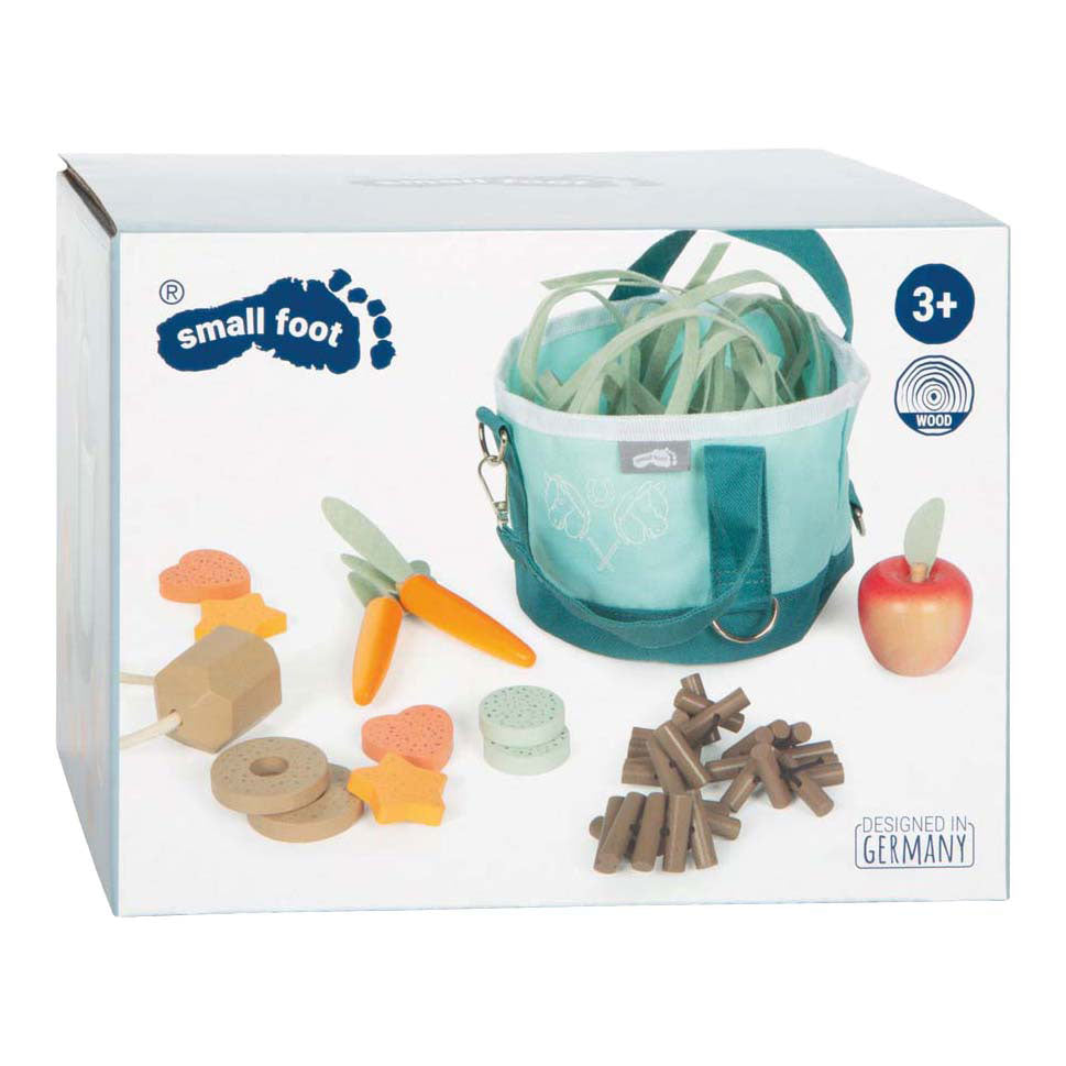 Small foot - set d'alimentation pour chevaux avec sac