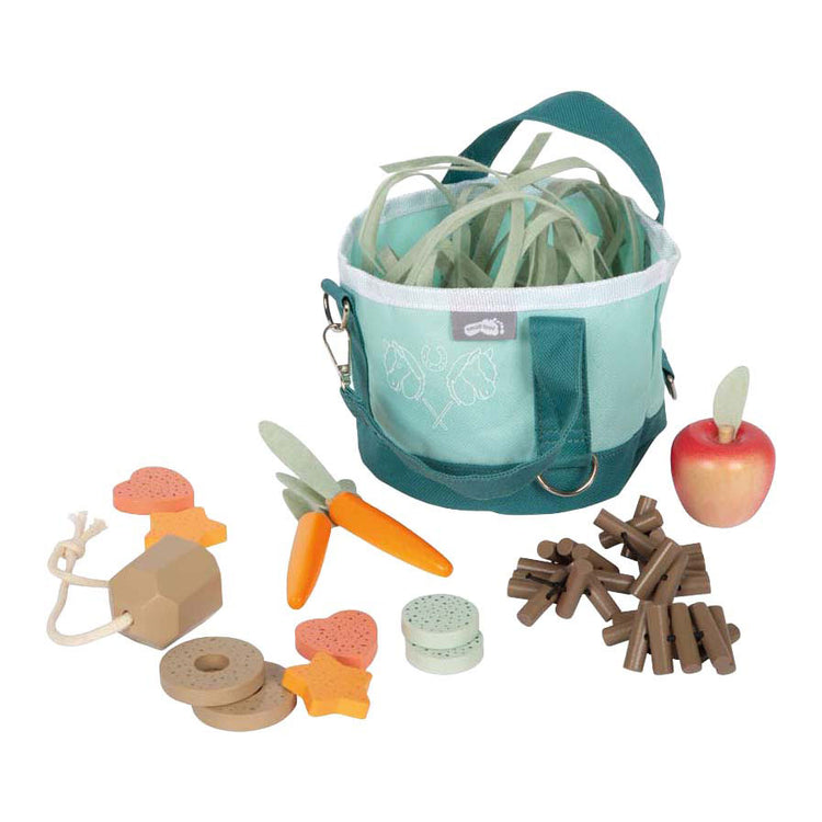 Small foot - set d'alimentation pour chevaux avec sac