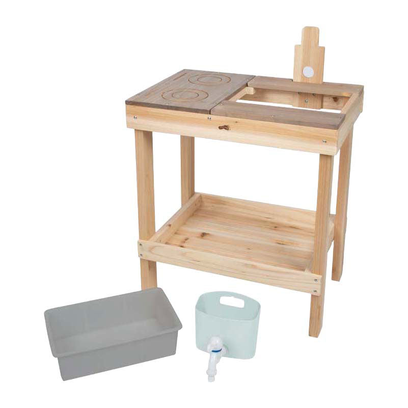 Small foot - cuisine et table de jeu en bois de boue