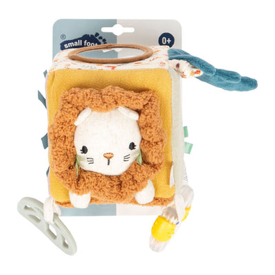 Small foot - cube en tissu petit lion