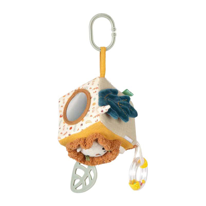 Small foot - cube en tissu petit lion
