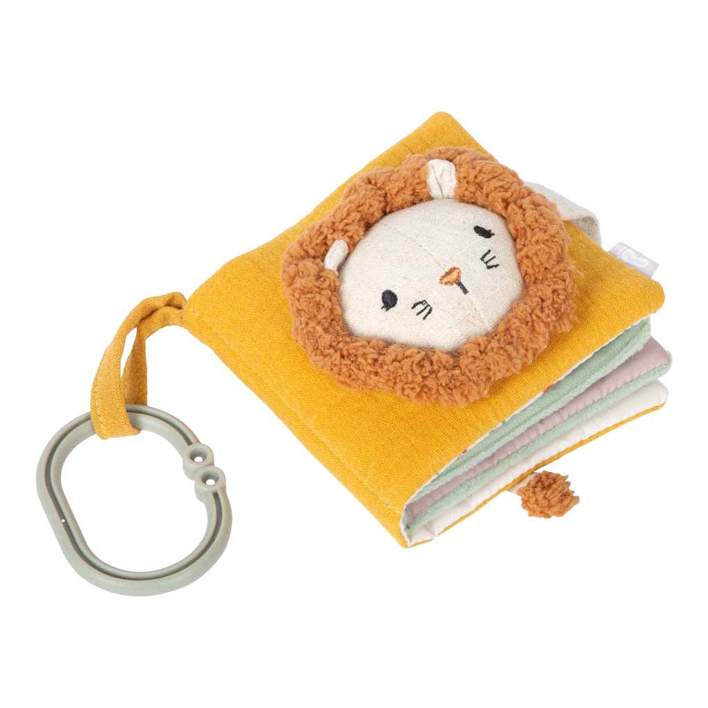 Small foot - livre sensation tissu petit lion