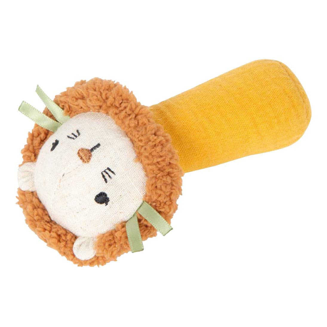 Small foot - jouet à saisir en tissu avec petit hochet lion