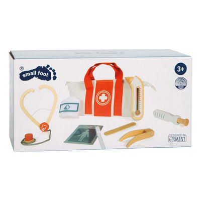 Small foot - trousse de médecin rouge - 8 pièces.