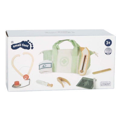Small foot - trousse de médecin vert sauge - 8 pièces.