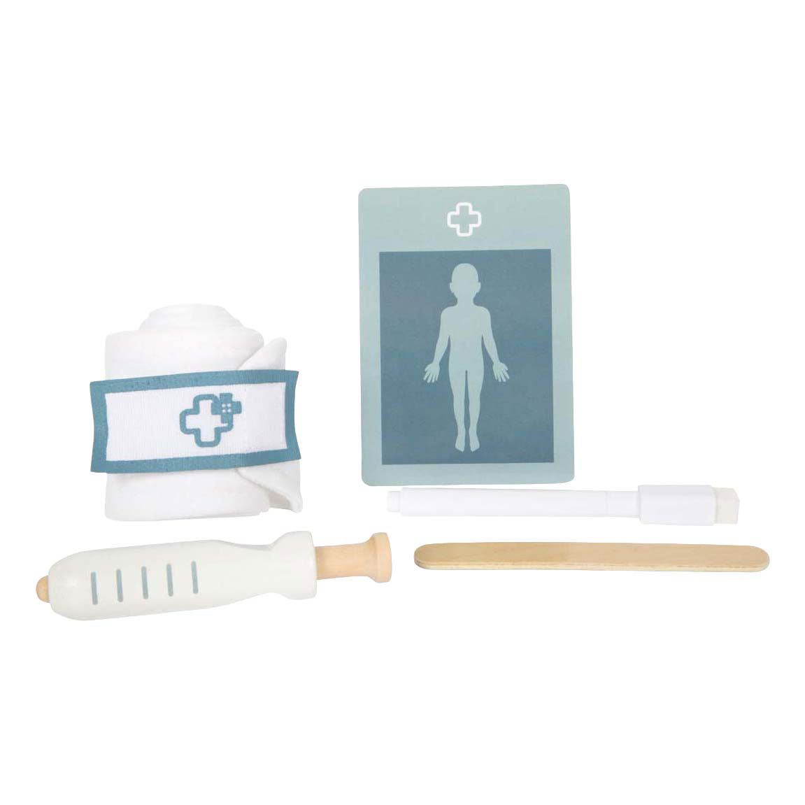 Small foot - trousse de médecin vert sauge - 8 pièces.
