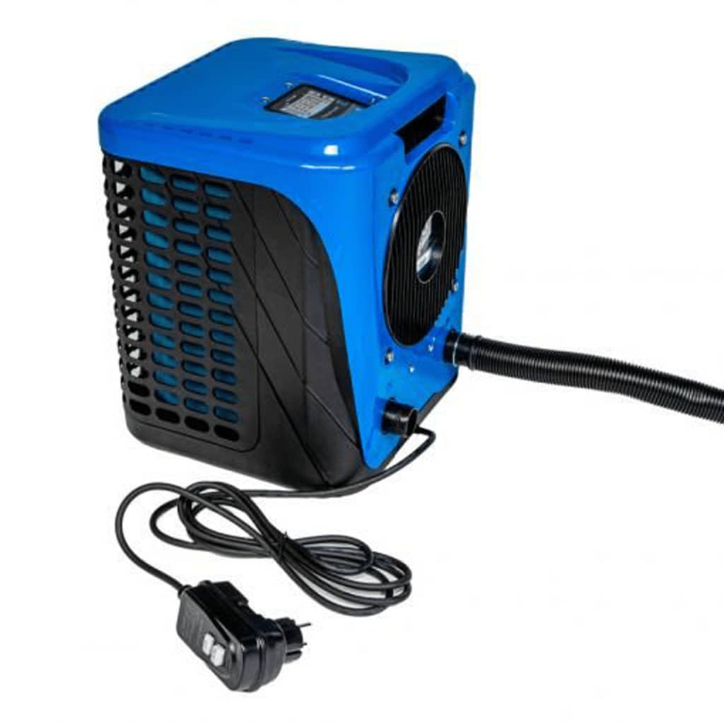 Pompe chauffante chaude bleu chaud noir