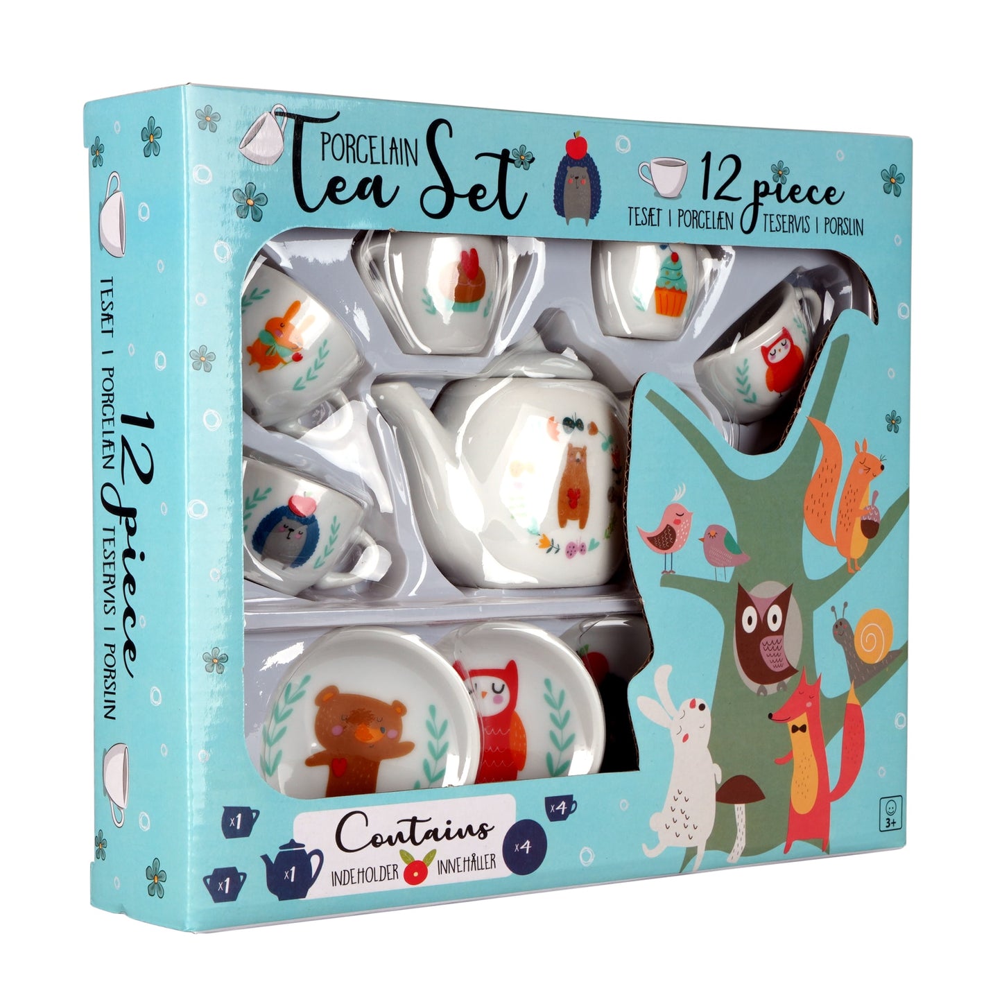 service de thé en porcelaine 12 pièces