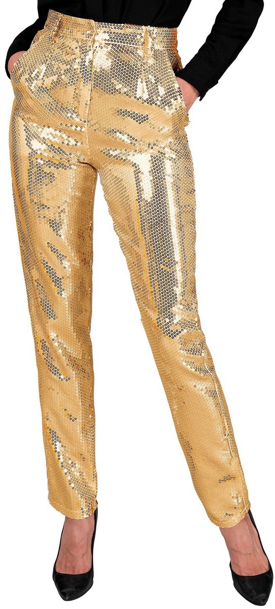 Pantalon à paillettes Widmann fier d'être femme dorée