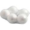 Boules Creativ company, d 6 cm, blanches, 5 pièces 1 boîte