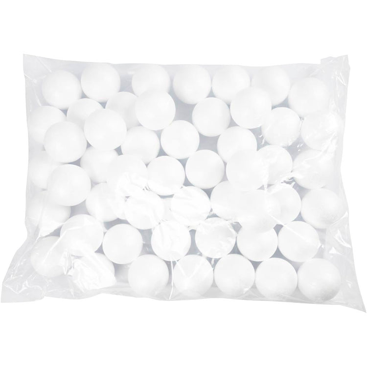 Boules Creativ company, d 7 cm, blanches, 50 pièces 1 boîte