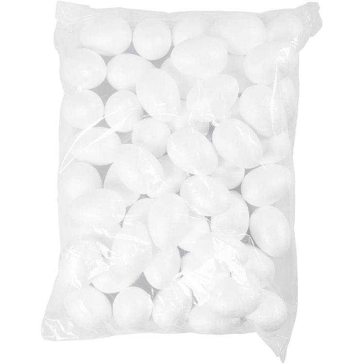 Oeufs Creativ company, h: 6 cm, blanc, 50 pièces 1 boîte