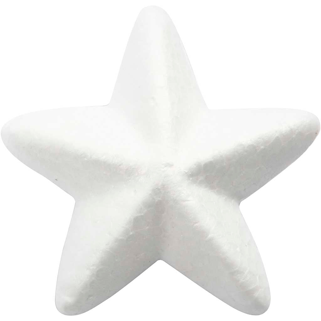 Étoiles de la société Creativ, l: 6 cm, blanc, 50 pièces 1 boîte