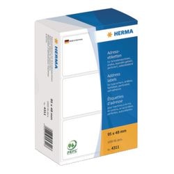 Etiquettes d'adresse pour machines à écrire herma