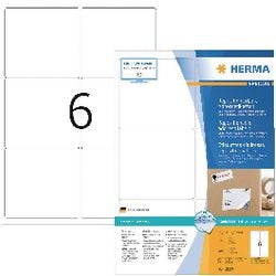 Etiquettes herma 10317 blanc 99,1 x 93,1 mm 600 étiquettes