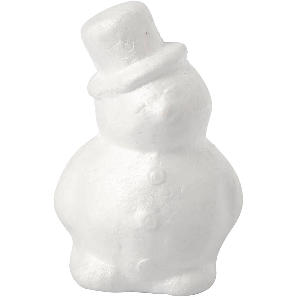Bonhomme de neige Creativ company, h: 17 cm, blanc, 1 pièce