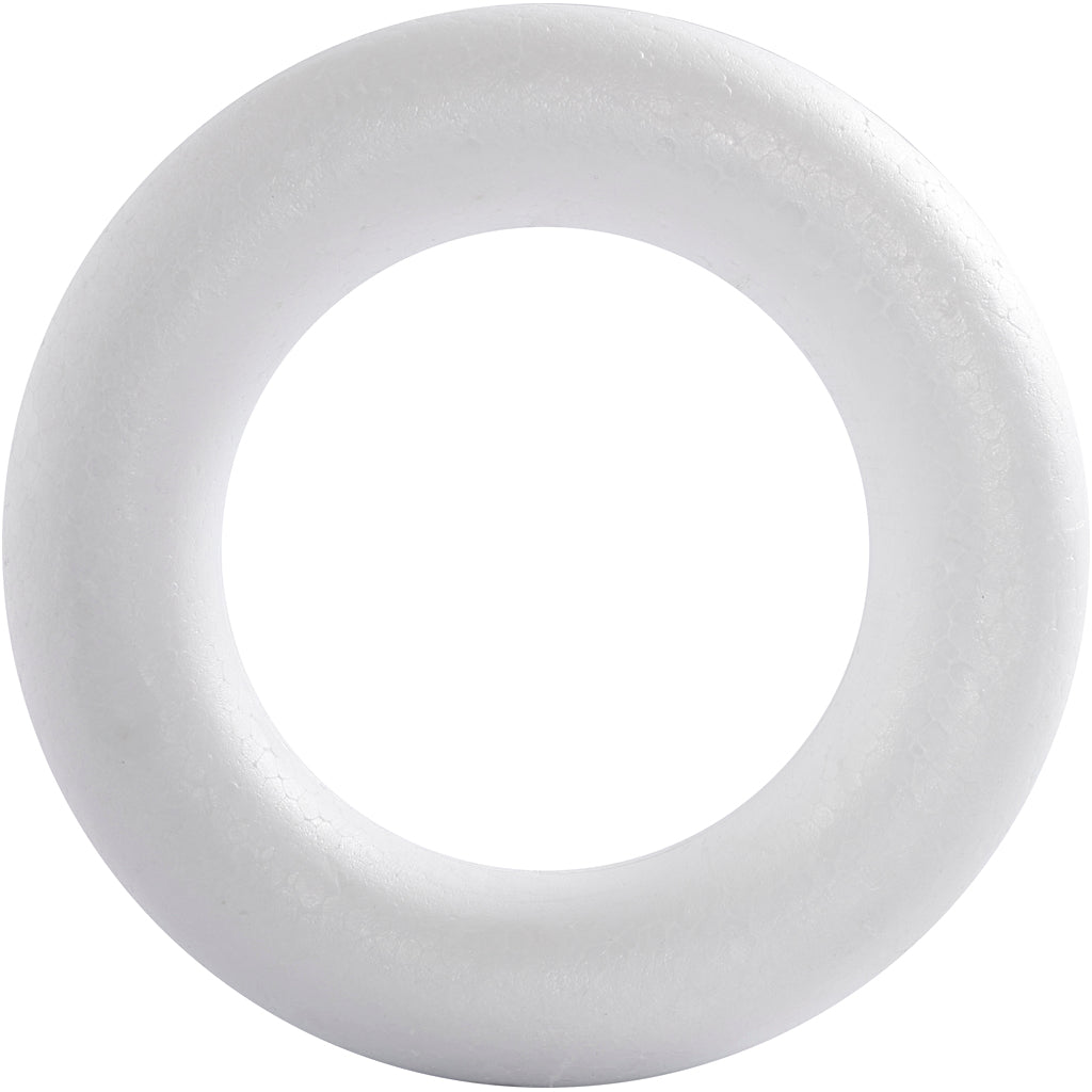 Anneau de polystyrophie de la société Creativ avec dos rond, 35 cm