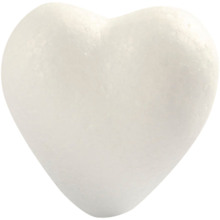 Coeurs Creativ company, h: 6 cm, d: 3 cm, l: 6 cm, blanc, 5 pièces 1 boîte