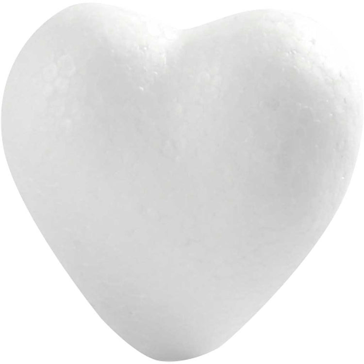 Coeurs Creativ company, h: 6 cm, d: 3 cm, l: 6 cm, blanc, 50 pièces 1 boîte