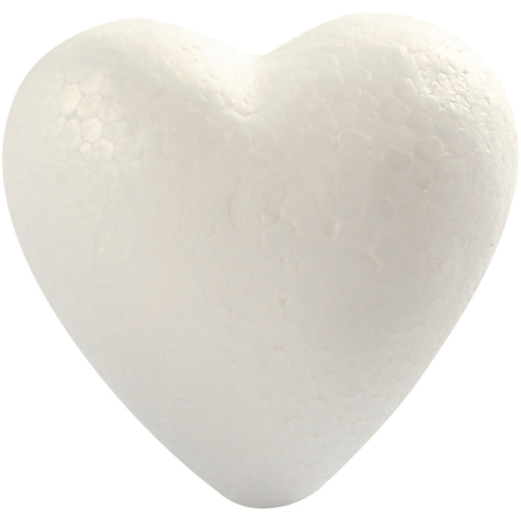 Coeurs Creativ company, h : 8 cm, d : 4,5 cm, l : 8 cm, blanc, 5 pièces 1 boîte
