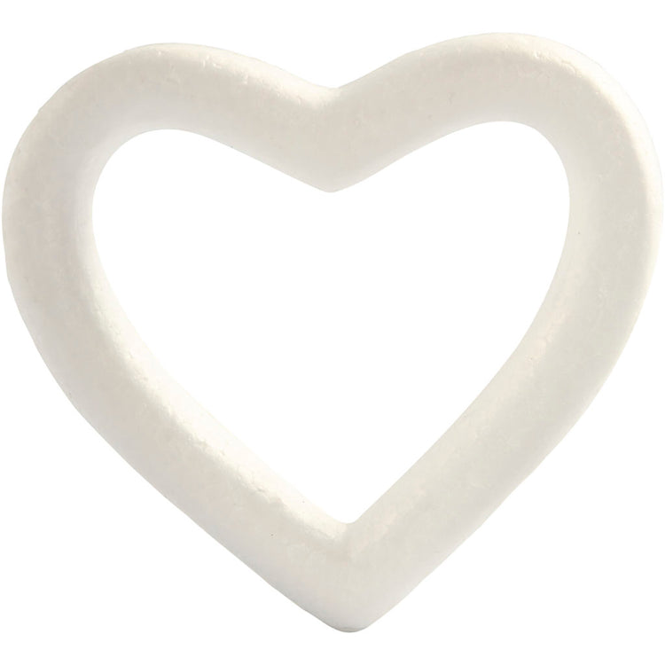 Coeur d'entreprise Creativ, h : 12,5 cm, d : 2,5 cm, l : 13,5 cm, blanc, 1 pièce