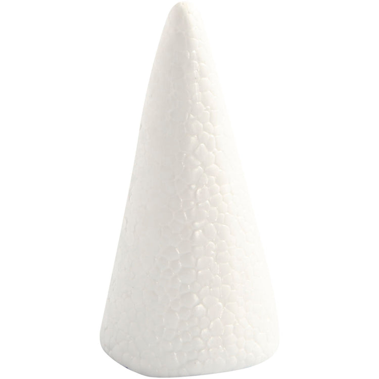 Cônes Creativ company, h : 11 cm, d 5,5 cm, blanc, 5 pièces 1 boîte