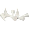 Cônes Creativ company, h : 11 cm, d 5,5 cm, blanc, 50 pièces 1 boîte