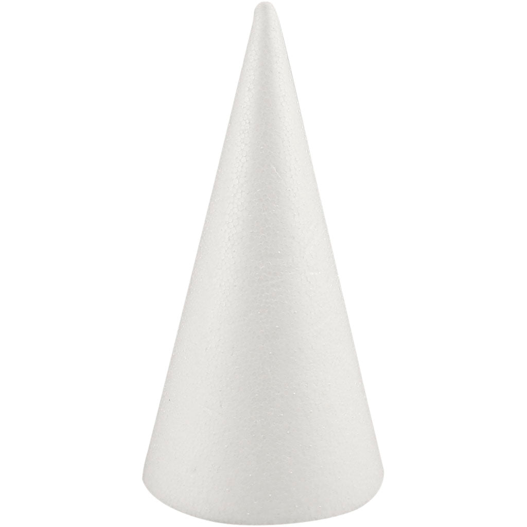 Cônes Creativ company, h : 19,5 cm, d 7 cm, blanc, 1 pièce