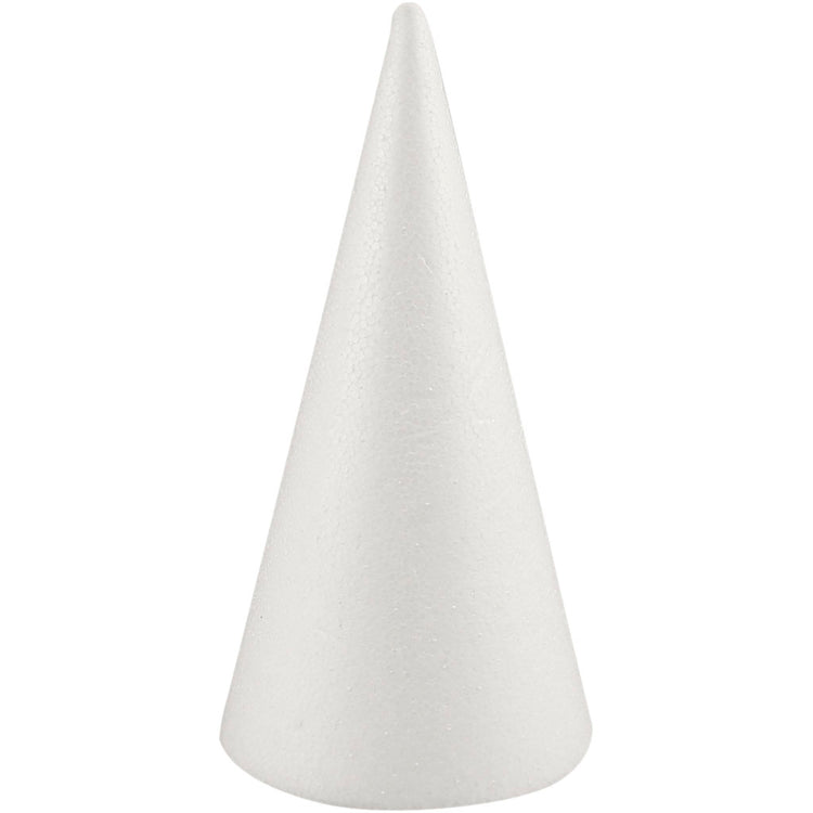 Cônes Creativ company, h : 19,5 cm, d 7 cm, blanc, 1 pièce