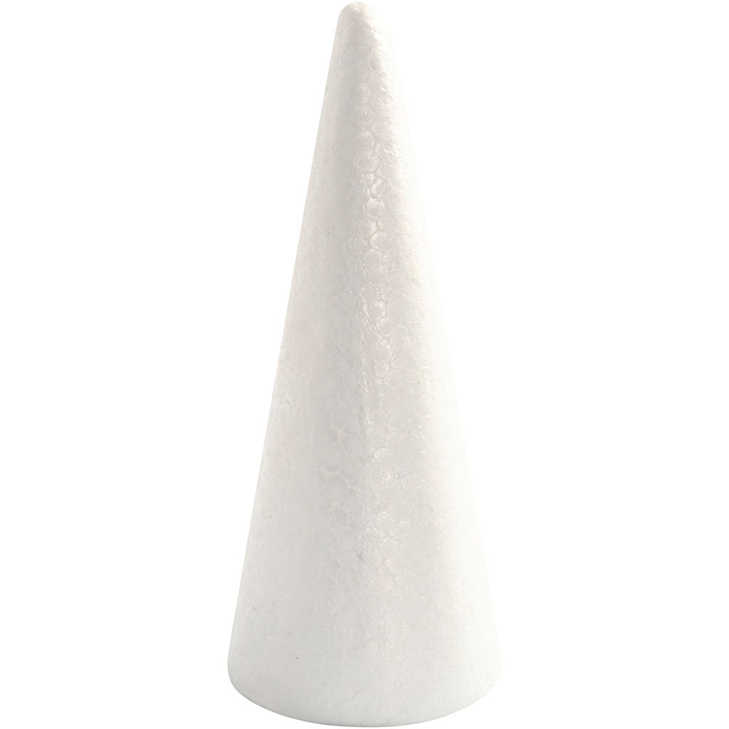 Cônes Creativ company, h : 19,5 cm, d 7 cm, blanc, 1 pièce