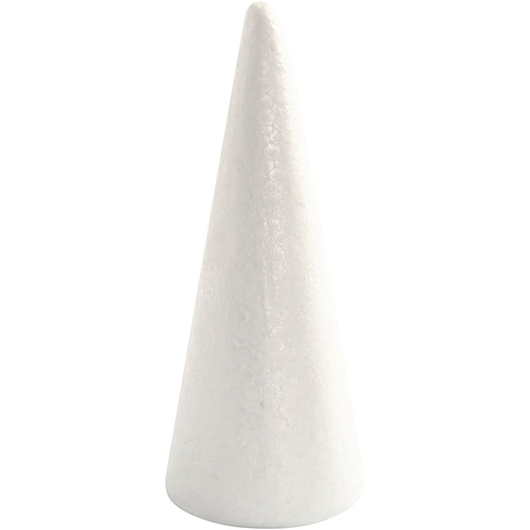Cônes Creativ company, h : 19,5 cm, d 7 cm, blanc, 1 pièce