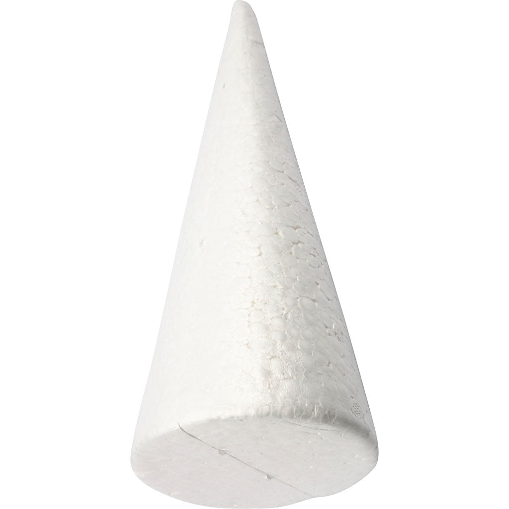 Cônes Creativ company, h: 25 cm, d 10 cm, blanc, 1 pièce