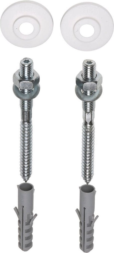 Kit de fixation pour lavabo Plieger par 2 - m10x110mm - avec bouchon