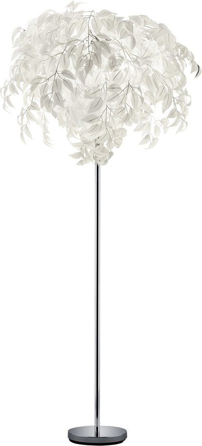 Rl live your light reality leavy - lampadaire - chrome - excl. 3x e14 4,9 w - interrupteur au pied - protection cartouche