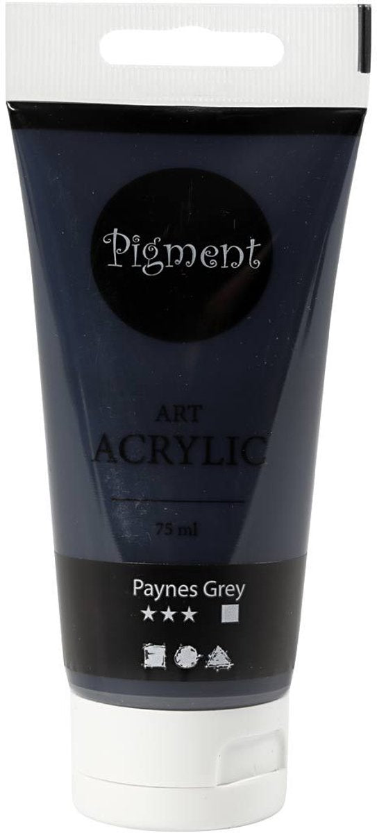 Creativ Company Pigment Art Acrylic Paint Paynes Gray, 75 ml
