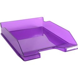Corbeille à courrier exacompta combo 2 classic violet