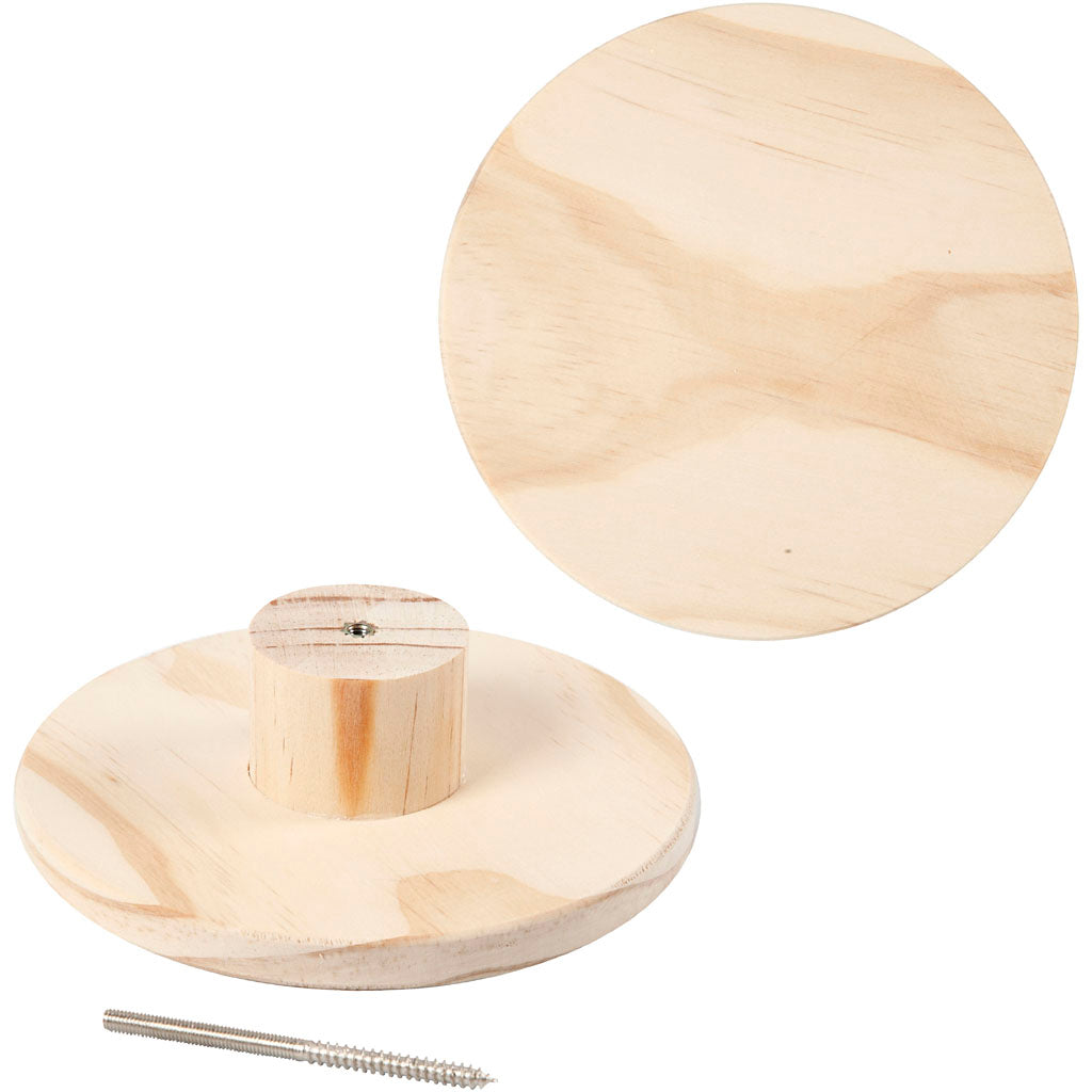 Porte-manteau Creativ company, rond, d: 4,5 cm, d 15 cm, 1 pièce