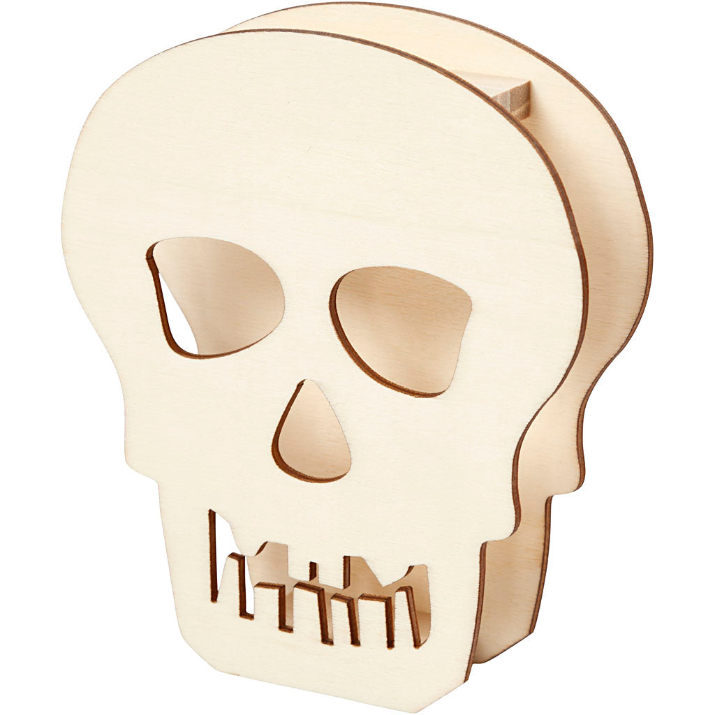 Creativ company crâne, crâne ou crâne, h : 13,5 cm, d : 3 cm, l : 11,5 cm, 1 pièce
