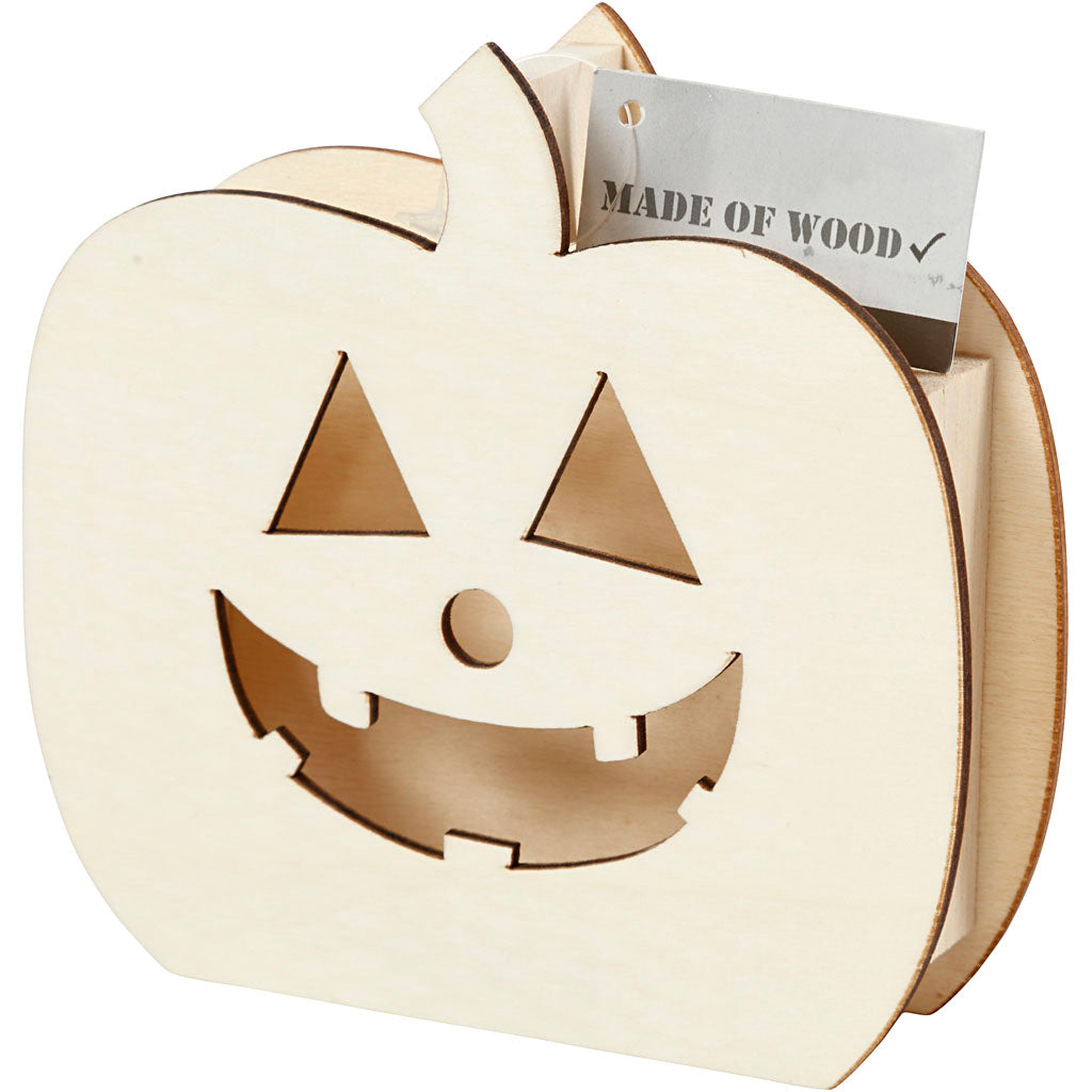 Creativ company crâne, tête de citrouille, h : 13 cm, d : 3 cm, l : 13,5 cm, 1 pièce