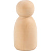 Figurine en bois Creativ company, ovale, h: 6 cm, 5 pièces 1 boîte