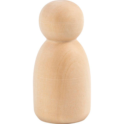 Figurine en bois Creativ company, ovale, h: 6 cm, 5 pièces 1 boîte
