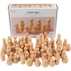 Figurine en bois Creativ company, h: 5-8 cm, 90 div 1 boîte