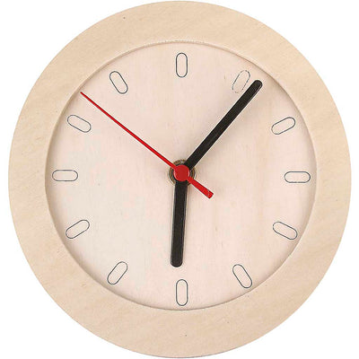 Horloge avec cadre en bois