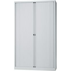 Armoire à enroulement haut bisley 120x43x198cm gris clair 4 étagères