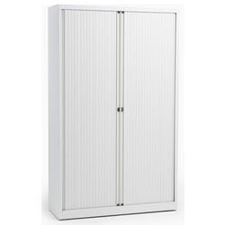 Armoire à enroulement haut bisley 120x43x198cm blanc 4 étagères