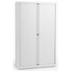 Armoire à enroulement haut bisley 120x43x198cm blanc 4 étagères