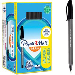 Stylo à bille papermate inkjoy noir 0,5 mm 50 pièces