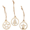 Creativ company Cintres de Noël en bois, 24 pcs.