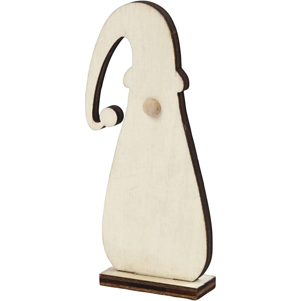 Nain de Noël Creativ company, h : 10 cm, d : 1,5 cm, l : 4,5 cm, épaisseur 3 mm, 3 pièces 1 boîte