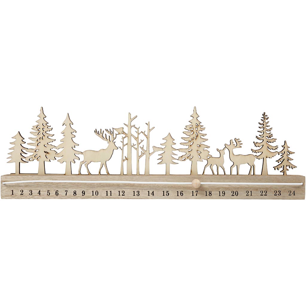 Décorez votre propre calendrier en bois en bois